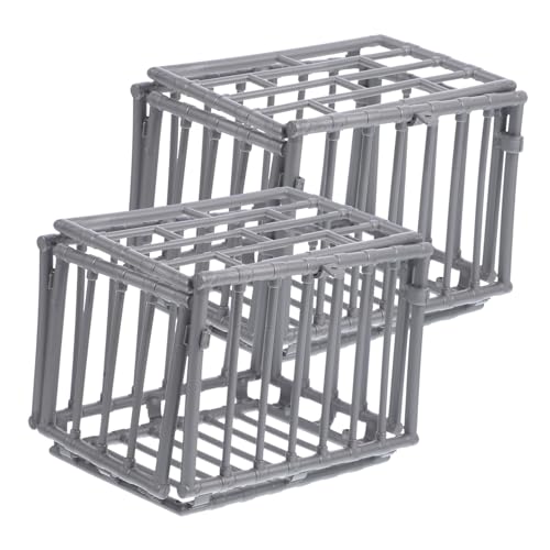 Gatuida 2 Stück Miniaturkäfig Modell Detailreiche Kleine Aufbewahrungskäfige aus Kunststoff Multifunktional als Miniatur Dekoration oder Aufbewahrungsbox für Miniaturen Sammler Gatuida 2 Stück Miniaturkäfig Modell Detailreiche Kleine Aufbewahrungskäfige aus Kunststoff Multifunktional als Miniatur Dekoration oder Aufbewahrungsbox für Miniaturen Sammler von Gatuida