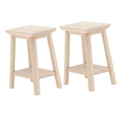 Gatuida 2 Stück Miniaturmöbel Mini Hocker für Puppenhaus DIY Landschaftsdeko Realistische Miniaturmöbel für Kreative Bastelprojekte Gatuida 2 Stück Miniaturmöbel Mini Hocker für Puppenhaus DIY Landschaftsdeko Realistische Miniaturmöbel für Kreative Bastelprojekte von Gatuida