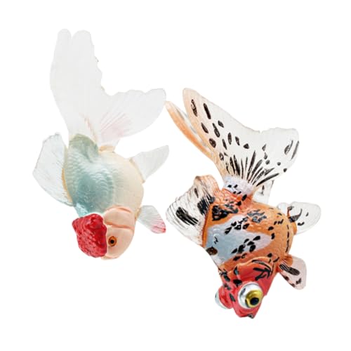 Gatuida 2 Stück -Modell Simuliertes Realistisches Fischmodell Winzige Fische Realistischer Fisch Aquariumdekoration Goldfischspielzeug Künstlich Für Aquarienschmuck Mit Party PVC von Gatuida