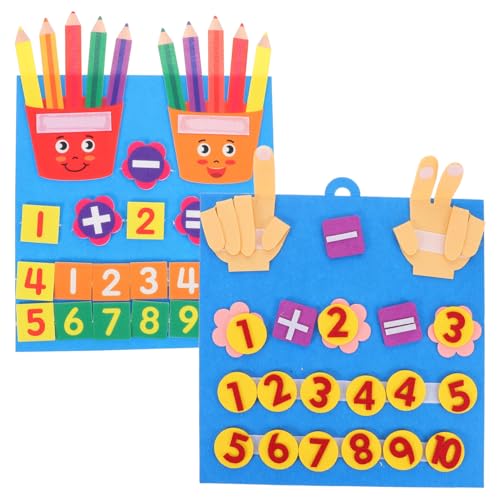 Gatuida 2 Stück Montessori Lernspielzeug Filz Zahlenboard für Kleinkinder Motorische und Sensorische DIY Lernmaterial für Addition Subtraktion Vorschule Kindergarten Jungen Mädchen Gatuida 2 Stück Montessori Lernspielzeug Filz Zahlenboard für Kleinkinder Motorische und Sensorische DIY Lernmaterial für Addition Subtraktion Vorschule Kindergarten Jungen Mädchen von Gatuida