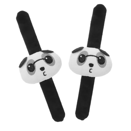 Gatuida 2 Stück Panda Slap Armband Plüschstoff Weiches Slap Wristband für Jungen und Mädchen Partygeschenk Sicher und Hautfreundlich Gatuida 2 Stück Panda Slap Armband Plüschstoff Weiches Slap Wristband für Jungen und Mädchen Partygeschenk Sicher und Hautfreundlich von Gatuida