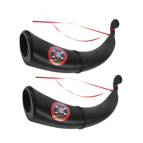 Gatuida 2 Stück Piratenhorn Partyzubehör aus Stabilem Kunststoff für Halloween Kostüm Cosplay Bühnenauftritte Piratengeburtstag und Maskenball Dekoration Gatuida 2 Stück Piratenhorn Partyzubehör aus Stabilem Kunststoff für Halloween Kostüm Cosplay Bühnenauftritte Piratengeburtstag und Maskenball Dekoration von Gatuida