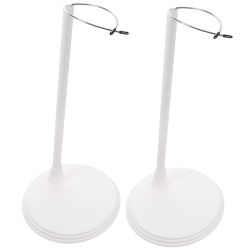 Gatuida 2 Stück Puppenständer Weiß Edelstahl Verstellbarer Puppenhalter für Stabile Präsentation von Sammelfiguren und Modepuppen für Shop und Zuhause von Gatuida