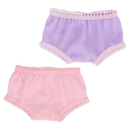 Gatuida 2 Stück Puppenunterwäsche Miniatur Panties für Rollenspiele Puppenzubehör Amerikanische Puppen Süßes Design Leicht und Handlich für Kreative Spiele von Gatuida