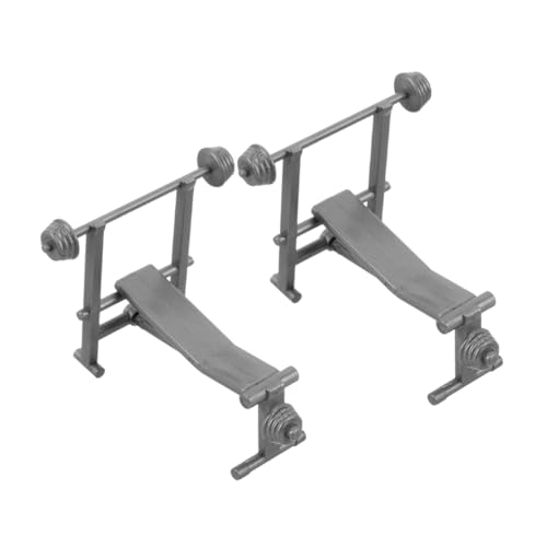 Gatuida 2 Stück Realistische Gym Zubehör für Puppenhaus Miniatur Hantelbänke und Sportgeräte für Kreative DIY Projekte Gatuida 2 Stück Realistische Gym Zubehör für Puppenhaus Miniatur Hantelbänke und Sportgeräte für Kreative DIY Projekte von Gatuida