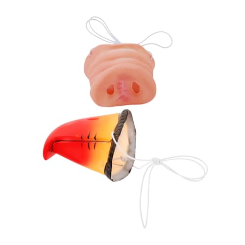 Gatuida 2 Stück Realistische Papagei und Schweinenase Cosplay Requisiten Spaßige Tiernasen für Partys Bühnenaufführungen und Halloween Leicht und Komfortabel für Kostüme Gatuida 2 Stück Realistische Papagei und Schweinenase Cosplay Requisiten Spaßige Tiernasen für Partys Bühnenaufführungen und Halloween Leicht und Komfortabel für Kostüme von Gatuida