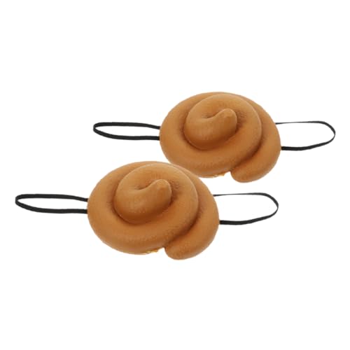 Gatuida 2 Stück Realistische Poop Hat Party Mütze Lustiges Unisex Kopfstück für Fasching Rollenspiele und Gesellige Anlässe Leichte Wiederverwendbare Verkleidung für Erwachsene von Gatuida