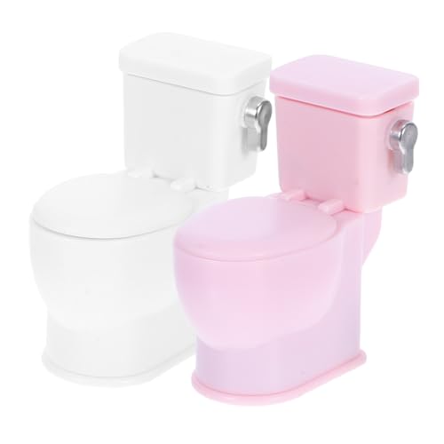 Gatuida 2 Stück Realistische Puppenhaus Toilettenmöbel Badezimmeraccessoires für Kreatives Rollenspiel und Lernspielzeug Gatuida 2 Stück Realistische Puppenhaus Toilettenmöbel Badezimmeraccessoires für Kreatives Rollenspiel und Lernspielzeug von Gatuida