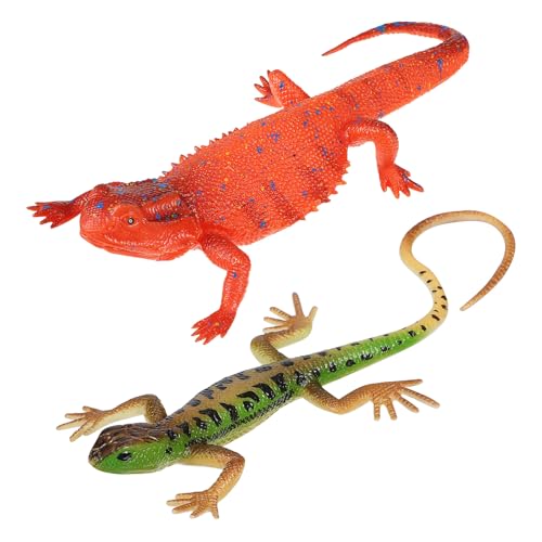Gatuida 2 Stück Realistische Reptilienfiguren aus Weichem Kunststoff Detailgetreue Echsenmodelle in Lebendigen Farben Langlebig und Vielseitig für Deko Sammlung Ab Jahren Geeignet Gatuida 2 Stück Realistische Reptilienfiguren aus Weichem Kunststoff Detailgetreue Echsenmodelle in Lebendigen Farben Langlebig und Vielseitig für Deko Sammlung Ab Jahren Geeignet von Gatuida