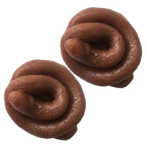 Gatuida 2 Stück Realistisches Fake Poop Lustiges Streichspielzeug für Halloween Aprilscherz Party Scherzartikel Täuschend Echte Nachbildung Spaßartikel von Gatuida