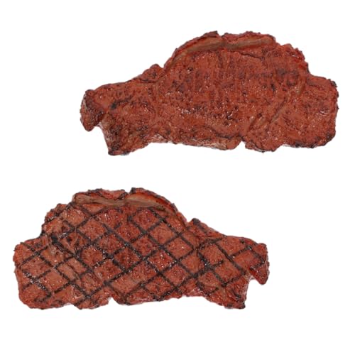 Gatuida 2 Stück Realistisches Steak Modell Teiliges für Fotografie Requisiten und Dekoration Lebensechte Fake Food Attrappe für Küche Restaurant Kinderzimmer und Home Office Gatuida 2 Stück Realistisches Steak Modell Teiliges für Fotografie Requisiten und Dekoration Lebensechte Fake Food Attrappe für Küche Restaurant Kinderzimmer und Home Office von Gatuida