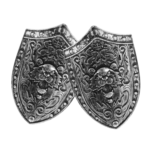Gatuida 2 Stück Ritter Schild für Mittelalterliche Kostüm Accessoires mit Löwenmotiv für Halloween Cosplay und Rollenspiele für Jungen und Kreative Spiele Gatuida 2 Stück Ritter Schild für Mittelalterliche Kostüm Accessoires mit Löwenmotiv für Halloween Cosplay und Rollenspiele für Jungen und Kreative Spiele von Gatuida