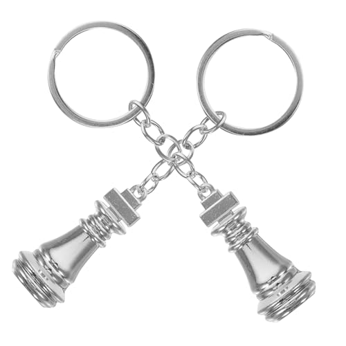 Gatuida 2 Stück Schlüsselanhänger Aus Edelstahl Taschendekorationszubehör Geldbeutel-anhänger Kleine Schachanhänger Damen Accessoires Taschenanhänger Für Damen Rostfreier Stahl Silver Gatuida 2 Stück Schlüsselanhänger Aus Edelstahl Taschendekorationszubehör Geldbeutel-anhänger Kleine Schachanhänger Damen Accessoires Taschenanhänger Für Damen Rostfreier Stahl Silver von Gatuida