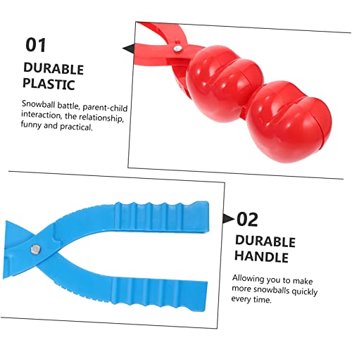 Gatuida 2 Stück Schneeballzangen aus Kunststoff Kindersicherer Clip Maker für Winterspiele Frostschutz für Hände bei Schneeballschlachten Geeignet für Outdoor Junge Zufällige Farbe von Gatuida