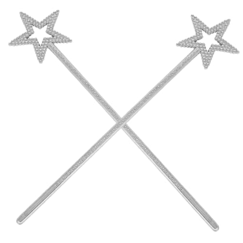 Gatuida 2 Stück Silberne Stern für Mädchen Leichte Feenstäbe als Party und Kostümrequisiten für Geburtstagsfeiern Tanz und Fotografie Accessoire Gatuida 2 Stück Silberne Stern für Mädchen Leichte Feenstäbe als Party und Kostümrequisiten für Geburtstagsfeiern Tanz und Fotografie Accessoire von Gatuida
