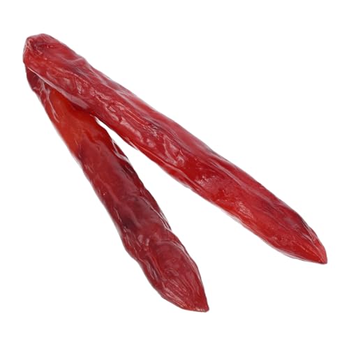 Gatuida 2 Stück Simuliertes Wurstmodell Würste Wurst-Modell gefälschter Essen falsche Wurst künstliche Wurst künstliche Nahrungsmittel zur Ausstellung Lebensmittelmodell PVC von Gatuida