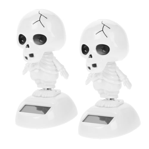 Gatuida 2 Stück Solarbetriebene Halloween Auto Deko Tanzendes Skelett Wackelfigur Kompakt Leicht Wetterfest für Innenraum Halloween Party Atmosphäre Gatuida 2 Stück Solarbetriebene Halloween Auto Deko Tanzendes Skelett Wackelfigur Kompakt Leicht Wetterfest für Innenraum Halloween Party Atmosphäre von Gatuida