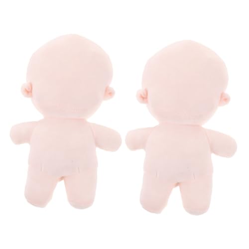 Gatuida 2 Stück Süße Plüschpuppe ohne Gesicht DIY für Kreative Bastelprojekte Portable Leere Puppe für Puppenliebhaber von Gatuida
