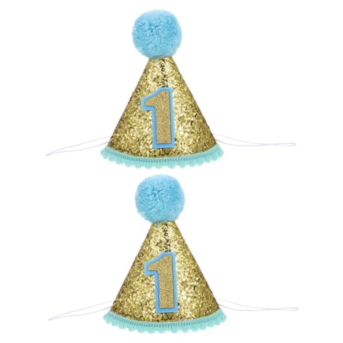 Gatuida 2 Stück Teiliges Geburtstag Partyhüte für Verstellbares Elastisches Stirnband Glitzernde Kegelhüte für Jungen Leichtes Kreatives Design für Drinnen und Draußen Gatuida 2 Stück Teiliges Geburtstag Partyhüte für Verstellbares Elastisches Stirnband Glitzernde Kegelhüte für Jungen Leichtes Kreatives Design für Drinnen und Draußen von Gatuida