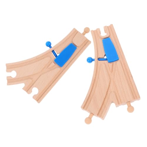 Gatuida 2 Stück Teiliges Holzschienen Zubehörset für Kinderspielzeuge Biegsame Weichen für Holzspielzüge Kreatives Layout Element für Interaktives Sicher und Kindgerecht Gatuida 2 Stück Teiliges Holzschienen Zubehörset für Kinderspielzeuge Biegsame Weichen für Holzspielzüge Kreatives Layout Element für Interaktives Sicher und Kindgerecht von Gatuida