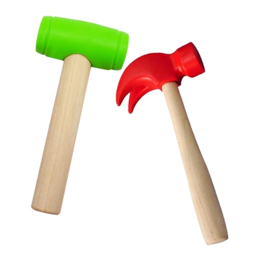 Gatuida 2 Stück Teiliges Holzspielzeug Hammer mit Simulation von Klauenhammer und Mallet für Rollenspiele und Wartungsaktivitäten für Tolles Lernspielzeug für Jungen Gatuida 2 Stück Teiliges Holzspielzeug Hammer mit Simulation von Klauenhammer und Mallet für Rollenspiele und Wartungsaktivitäten für Tolles Lernspielzeug für Jungen von Gatuida