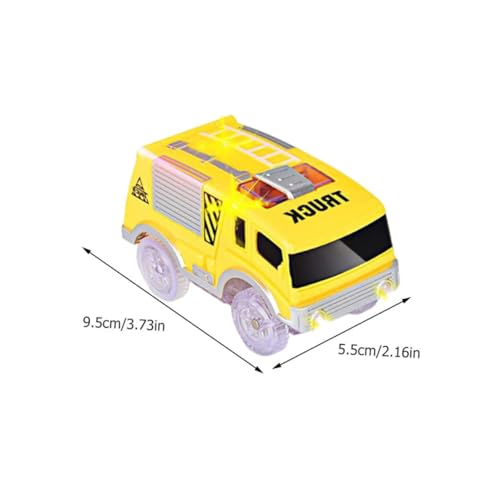 Gatuida 2 Stück Teiliges Leuchtendes Elektro Spielzeugauto Kunststoff Kinderfahrzeug mit LED Sichere Elektrische Rennbahnautos für Jungen und Mädchen Ab Jahren Fördert Neugier und Eltern von Gatuida