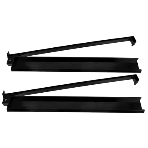 Gatuida 2 Stück Teiliges Mahjong Zubehör Schwarzer Langlebiger Kunststoff Mahjong Pusher und Rack Multifunktional zum Schieben und Anordnen Tragbar für Zuhause und Unterwegs von Gatuida