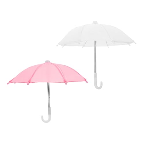 Gatuida 2 Stück Teiliges Mini Puppenregenschirm Weiß Dekorative Puppenschirme für Puppenhaus Zubehör Kindgerechte Mini Umbrellas als Foto Requisiten und Spielfiguren Accessoires von Gatuida
