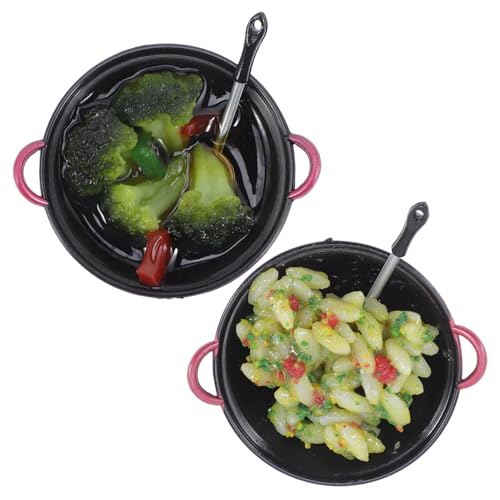 Gatuida 2 Stück Teiliges Miniatur Puppenhaus Lebensmittel Realistische Essbare Modell Dekoration Langlebige Miniatur Küche Accessoires für Fotorequisiten von Gatuida