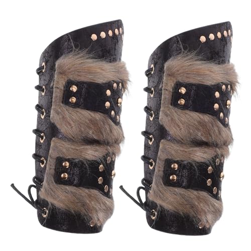 Gatuida 2 Stück Teiliges Mittelalterliches Armband Robustem Kunstleder Verstellbare Ritter-armschützer für Cosplay Halloween und Historische Kostüme Unisex in Hellbraun Gatuida 2 Stück Teiliges Mittelalterliches Armband Robustem Kunstleder Verstellbare Ritter-armschützer für Cosplay Halloween und Historische Kostüme Unisex in Hellbraun von Gatuida