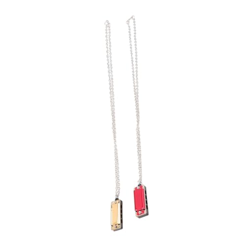Gatuida 2 Stück Teiliges Mundharmonika Doppelreihe Töne Musikinstrument für Anfänger Früherziehung Rot und Gold Gatuida 2 Stück Teiliges Mundharmonika Doppelreihe Töne Musikinstrument für Anfänger Früherziehung Rot und Gold von Gatuida