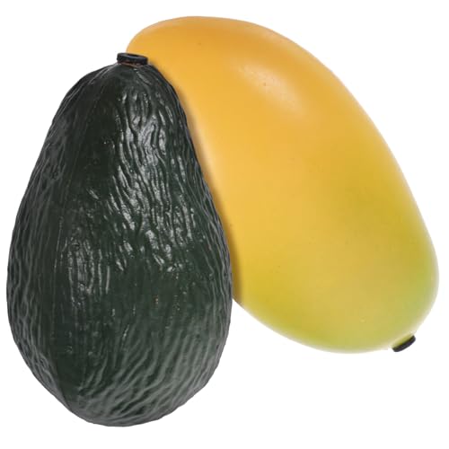Gatuida 2 Stück Teiliges Orff Percussion Musikinstrument mit Avocado und Mango Design Kinderfreundliche Frucht Shaker zum Rhythmuslernen Leicht zu Halten Fördert Motorik und Kreativität von Gatuida