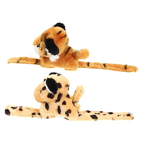Gatuida 2 Stück Teiliges Set Kuscheltier Slap Armbänder Plüsch Tiermotiv Weiche Langlebige Armbänder für Dschungel Mottopartys Geburtstagsfeiern Schul und Kostümpartys Niedliche von Gatuida