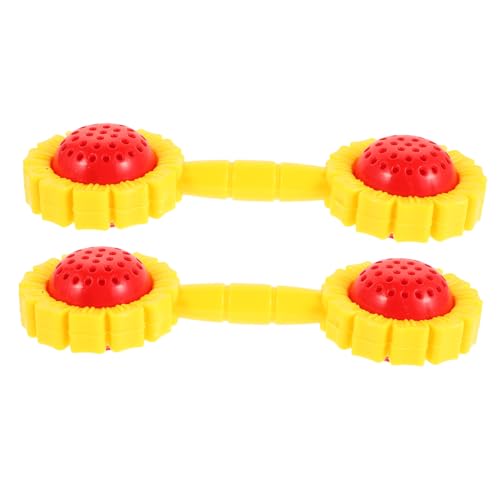 Gatuida 2 Stück Teiliges Sonnenblumen Handrassel Leichtes Greifspielzeug für Junge Mädchen Multifunktional für Grifftraining Muskelübungen und Interaktives Geeignet für Kleinkinder und von Gatuida