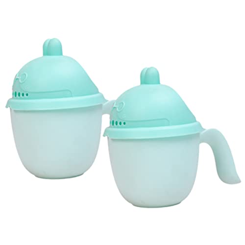 Gatuida 2 Stück Teiliges Waschbecher mit Deckel Cartoon Design Ergonomischer Griff Sanfter Shampoo Ausspüler für Neugeborene und Kleinkinder Badezubehör in Grün Gatuida 2 Stück Teiliges Waschbecher mit Deckel Cartoon Design Ergonomischer Griff Sanfter Shampoo Ausspüler für Neugeborene und Kleinkinder Badezubehör in Grün von Gatuida