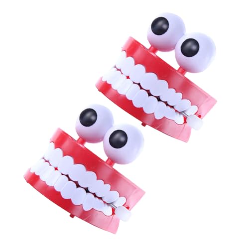Gatuida 2 Stück Teiliges Wind up mit Großen Augen und Weißen Zähnen Lustiges Stressabbau Kunststoff Kompaktes Tragbares Clockwork Chattering Toy für Partyspaß Gatuida 2 Stück Teiliges Wind up mit Großen Augen und Weißen Zähnen Lustiges Stressabbau Kunststoff Kompaktes Tragbares Clockwork Chattering Toy für Partyspaß von Gatuida