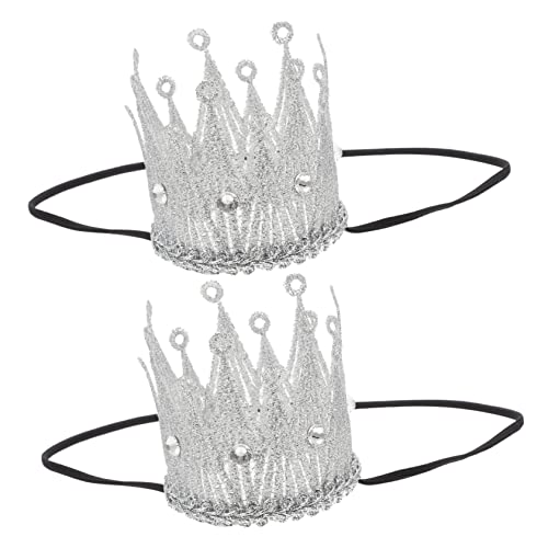 Gatuida 2 Stück Tiara für Mädchen Leichter Kopfschmuck für Cosplay und Geburtstagsfeiern Silbernes Drahtdesign Komfortabel und Dekorativ Gatuida 2 Stück Tiara für Mädchen Leichter Kopfschmuck für Cosplay und Geburtstagsfeiern Silbernes Drahtdesign Komfortabel und Dekorativ von Gatuida