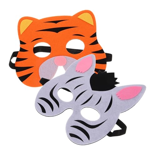 Gatuida 2 Stück Tiermaske für Lustige Karnevalsmaske Halloween Kostüm Maske Atmungsaktiv für Partys und Zebra Tiger Gatuida 2 Stück Tiermaske für Lustige Karnevalsmaske Halloween Kostüm Maske Atmungsaktiv für Partys und Zebra Tiger von Gatuida