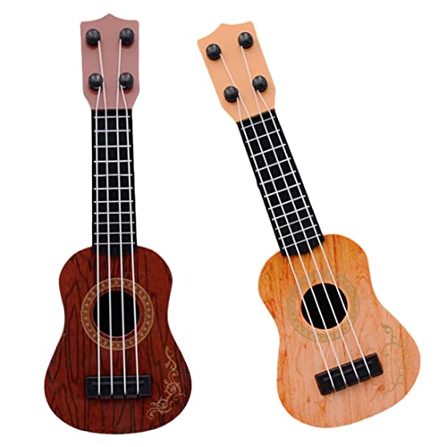 Gatuida 2 Stück Ukulele Musikinstrumente Musikinstrumente Kinderspielzeug Musikinstrumente Für Kleinkinder Gitarre Musikspielzeug Für Babys Plastik von Gatuida