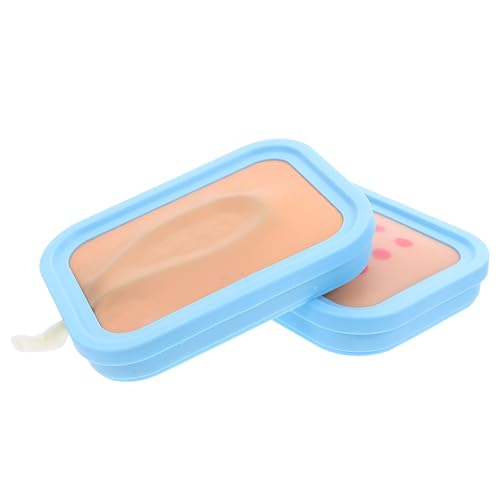 Gatuida 2 Stück Venenpunktions-Silikonpad für die Praxis von Krankenschwestern, künstliche Hautinjektions-Trainingsmatte, Medizinstudenten, die intradermale Übungshautpads unterrichten Gatuida 2 Stück Venenpunktions-Silikonpad für die Praxis von Krankenschwestern, künstliche Hautinjektions-Trainingsmatte, Medizinstudenten, die intradermale Übungshautpads unterrichten von Gatuida