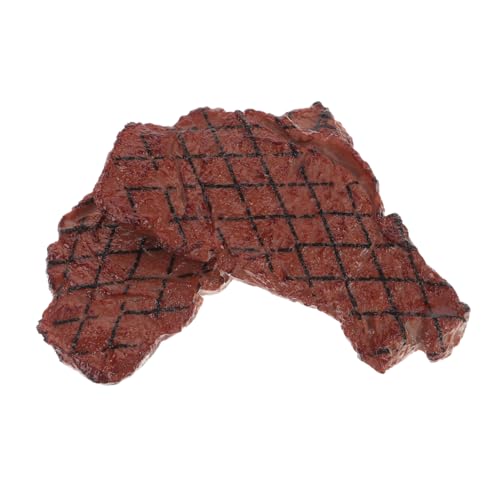Gatuida 2 Stück Vivid Steak Modell Teiliges aus Kunststoff Realistische Simulation Lebensechte Food Toy Deko Kinderspielzeug für Grill und Kochspiel Dekoratives Kunstfleisch für Gatuida 2 Stück Vivid Steak Modell Teiliges aus Kunststoff Realistische Simulation Lebensechte Food Toy Deko Kinderspielzeug für Grill und Kochspiel Dekoratives Kunstfleisch für von Gatuida