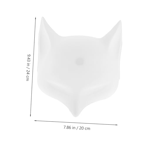 Gatuida 2 Stück Weiße Fuchsmaske zum Bemalen Matte Unbemalte Kunststoff Tiermaske für Erwachsene DIY Cosplay Masquerade Maskenball Fasching Karneval Party Gatuida 2 Stück Weiße Fuchsmaske zum Bemalen Matte Unbemalte Kunststoff Tiermaske für Erwachsene DIY Cosplay Masquerade Maskenball Fasching Karneval Party von Gatuida
