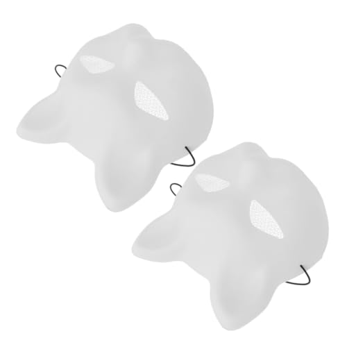 Gatuida 2 Stück Weiße Katzenmasken zum Bemalen Atmungsaktive DIY Blanko Tiermasken für Erwachsene für Karneval Maskerade Party Kindergarten Kreatives Basteln und Cosplay Gatuida 2 Stück Weiße Katzenmasken zum Bemalen Atmungsaktive DIY Blanko Tiermasken für Erwachsene für Karneval Maskerade Party Kindergarten Kreatives Basteln und Cosplay von Gatuida