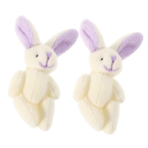 Gatuida 2 Stücke Joint Kaninchen Gefüllte Kaninchen Kleine Plüsch Puppe von Gatuida