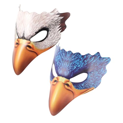 Gatuida 2-teilige Vogelmaske: Pu-schaum- -gesichtsmaske, Cosplay-tierkostüm Für Erwachsene, Halloween-maskenball-party, Cosplay-kostümzubehör von Gatuida