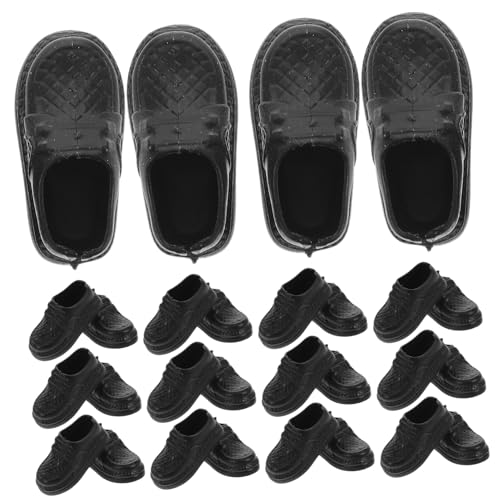 Gatuida 20 Paare Puppenschuhe aus Kunststoff Realistische Flache Schuhe Dekorative Miniatur Schuhe für Puppen Robustes Spielzeugzubehör Einfach Anzuziehen Vielseitige Puppenhaus von Gatuida
