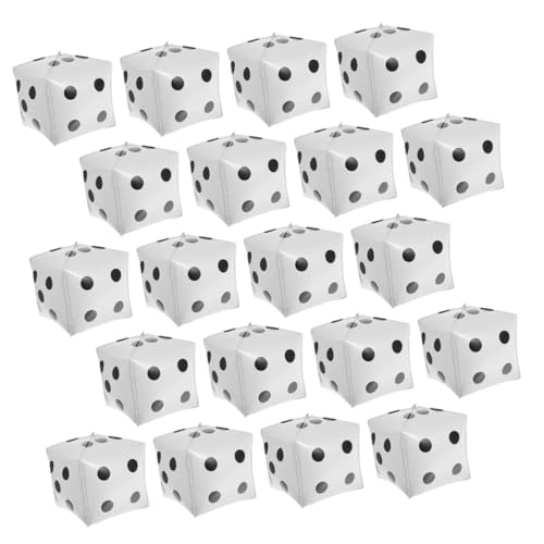 Gatuida 20 Stück Aluminium Folien Dekorationen für Männergeburtstag Spielnächte und Themenfeiern Weiß Wiederverwendbar Leicht und Hochglänzend von Gatuida