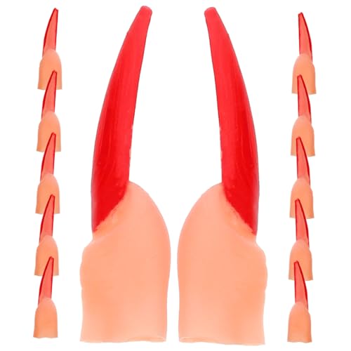 Gatuida 20 Stück Halloween Finger Nägel Realistische Fake Finger für Kostümpartys Zombie Cosplay Zubehör für Halloween Deko und Rollenspiele Gatuida 20 Stück Halloween Finger Nägel Realistische Fake Finger für Kostümpartys Zombie Cosplay Zubehör für Halloween Deko und Rollenspiele von Gatuida