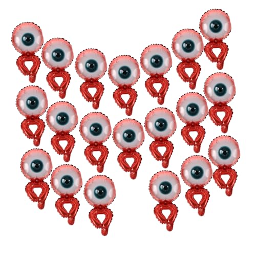 Gatuida 20stücke Aufblasbare Halloween-dekoration Ballons Armband-augapfel-folienballons Für Halloween-partys Partygeschenke Und Festivalfeiern von Gatuida