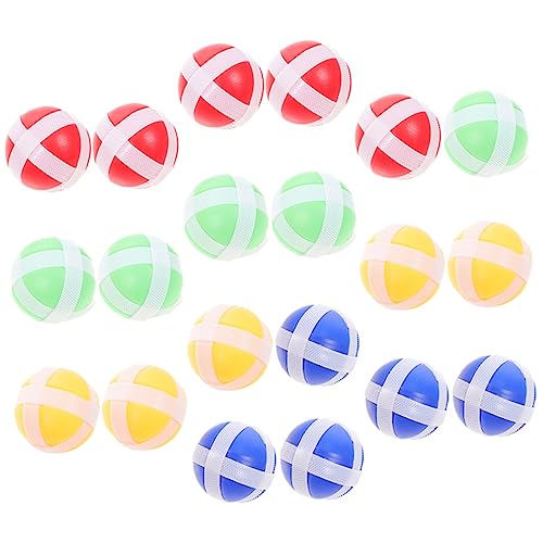 Gatuida 20 Stück Klettball für Sticky Balls für Dartscheibe und Wurfspiele für Drinnen und Draußen Fördert Koordination und Bewegung Spaß für Ganze Familie von Gatuida